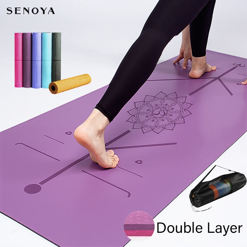 TPE Yoga Double Layer Non-Slip Yoga Mat