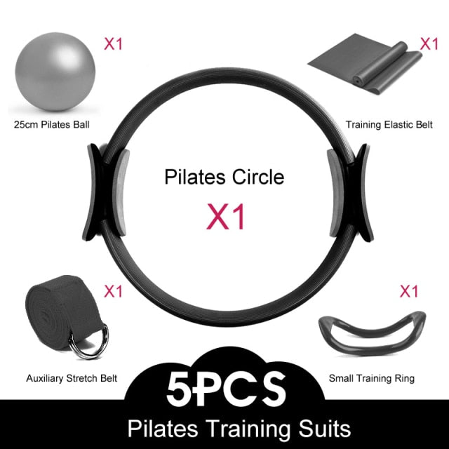 5PCS Yoga Pilates Circle Exercise Equipment